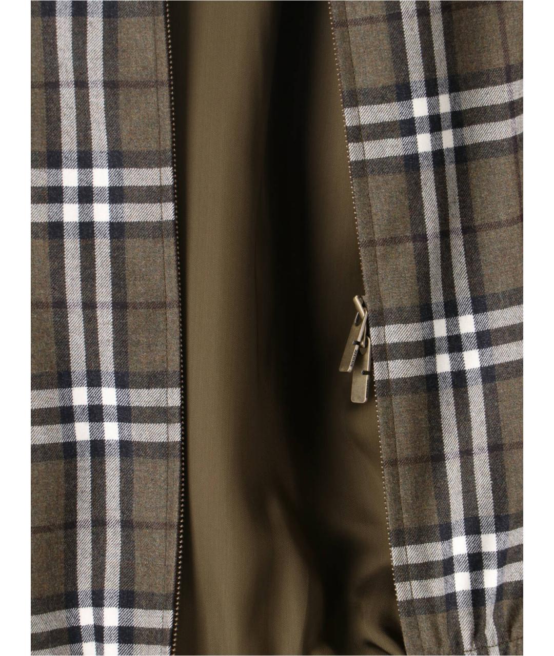 BURBERRY Коричневая шерстяная куртка, фото 4