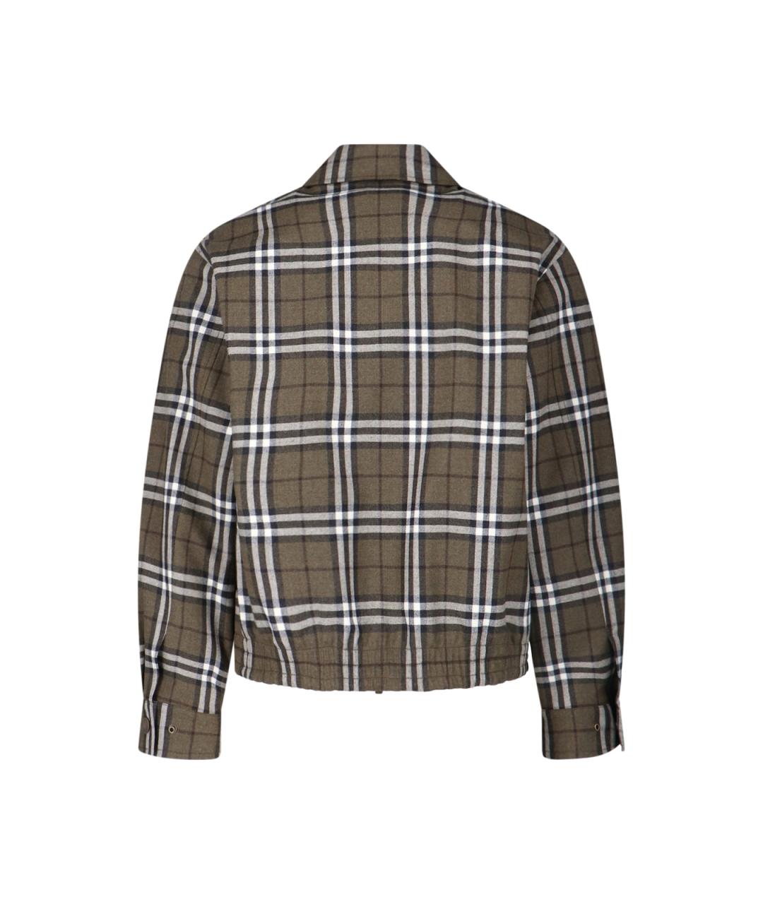 BURBERRY Коричневая шерстяная куртка, фото 2