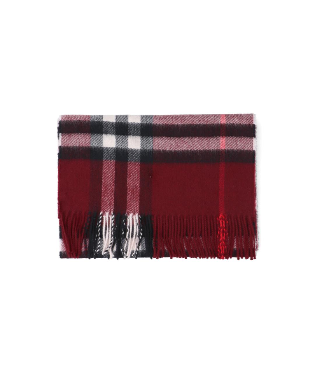 BURBERRY Красный кашемировый шарф, фото 2