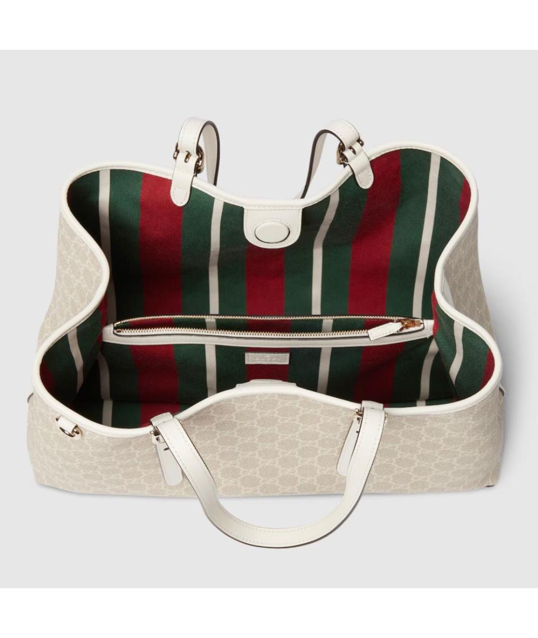 GUCCI Бежевая сумка тоут, фото 4