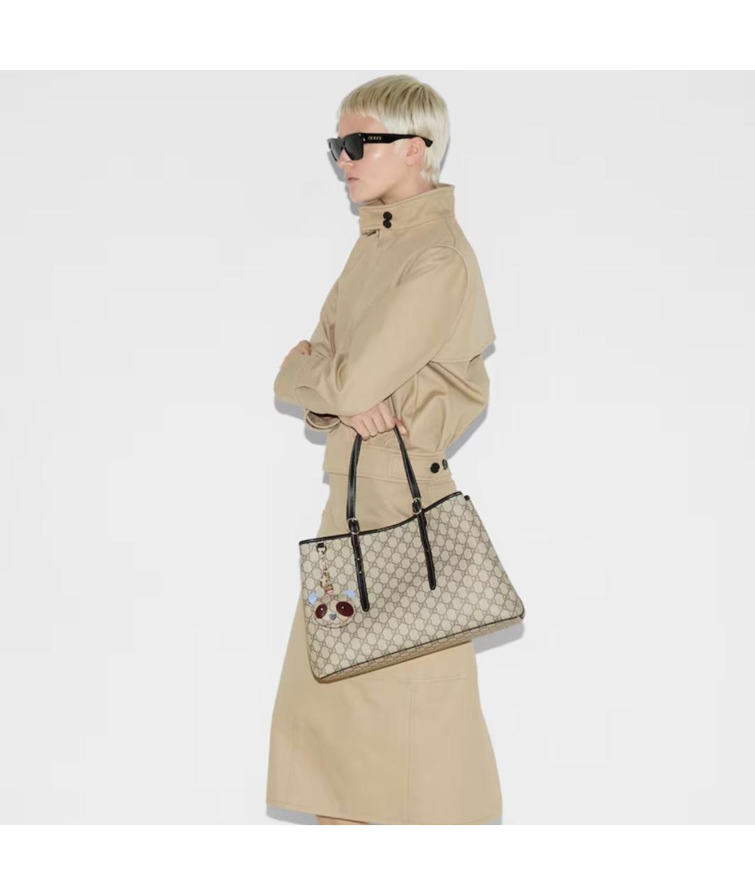 GUCCI Бежевая сумка тоут, фото 3