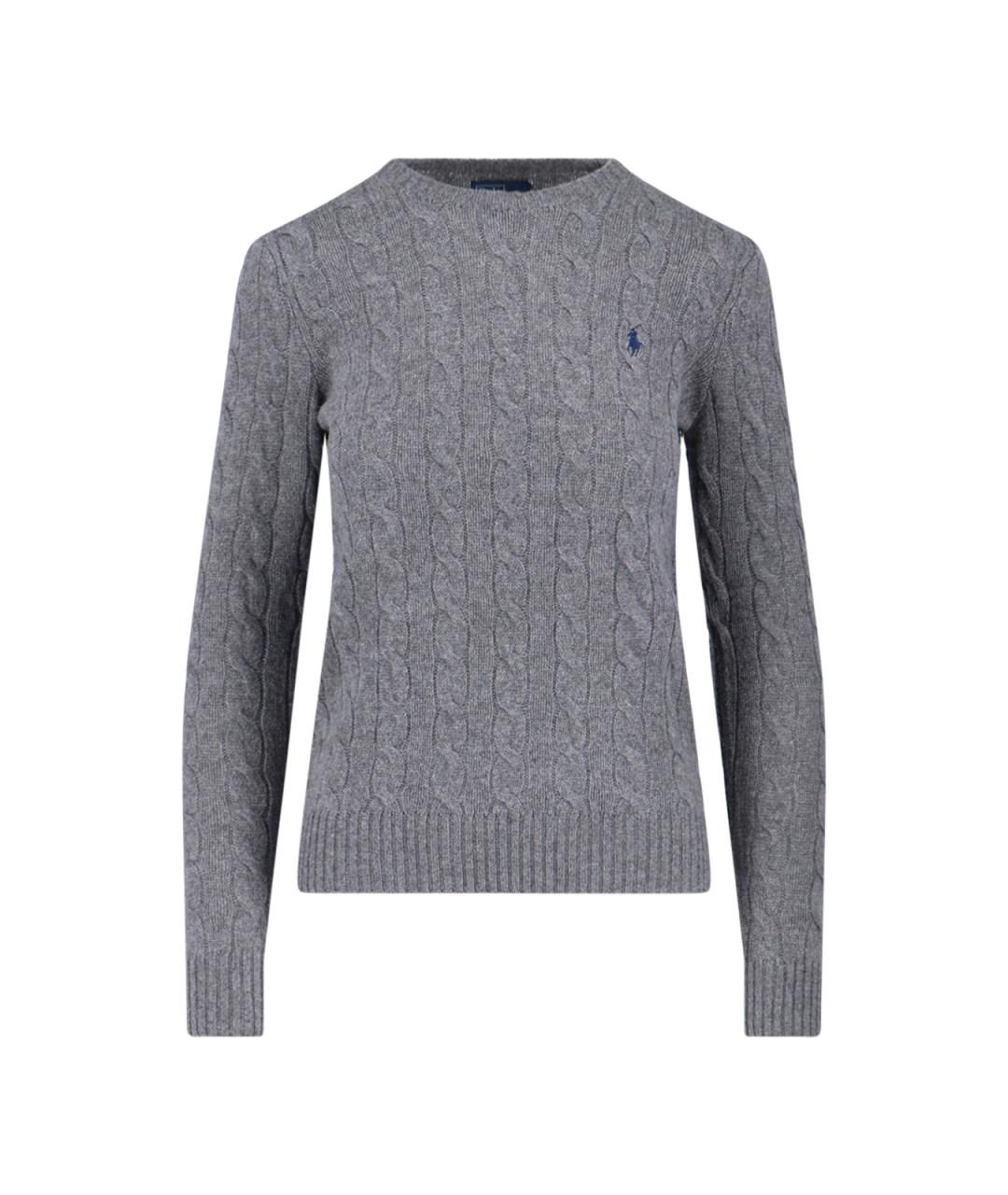 POLO RALPH LAUREN Серый шерстяной джемпер / свитер, фото 1