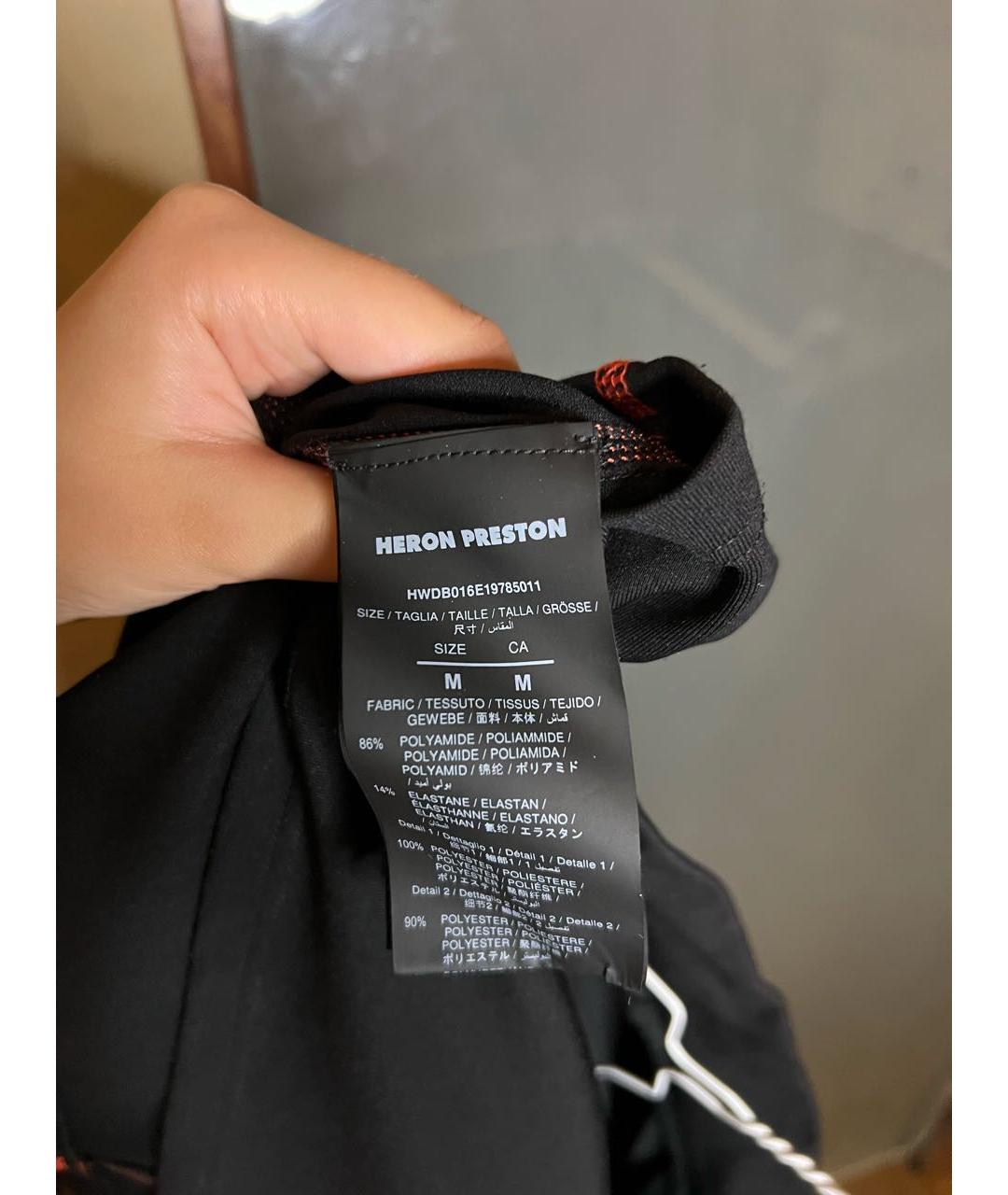 HERON PRESTON Черное полиамидовое повседневное платье, фото 4