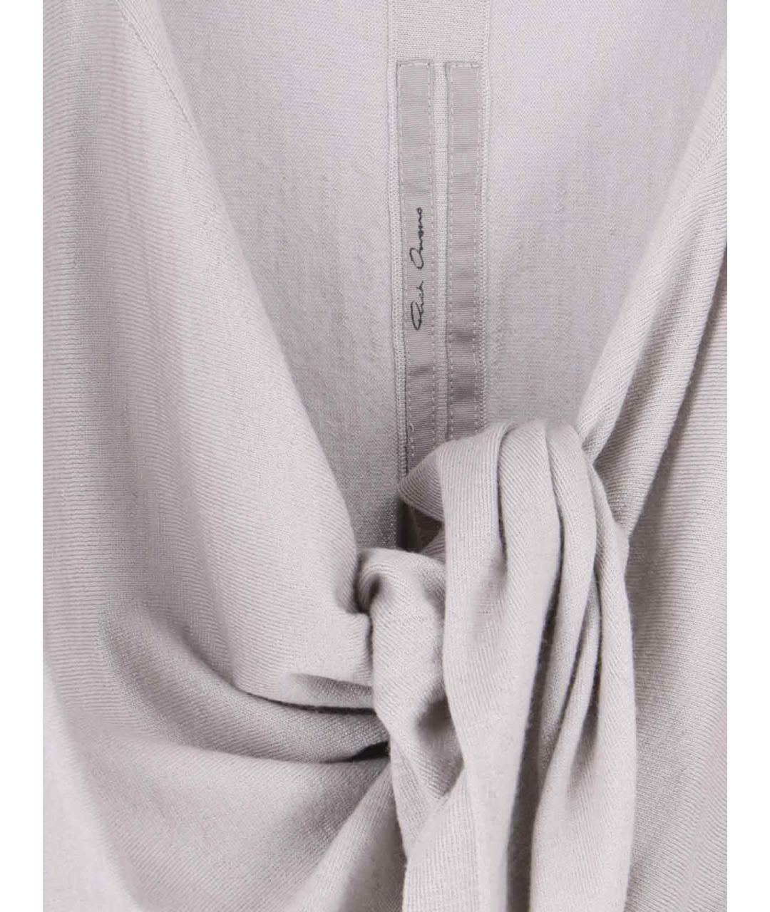RICK OWENS Серый шерстяной джемпер / свитер, фото 3