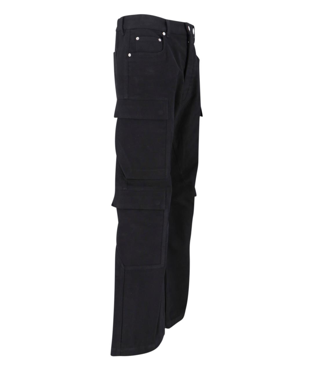 RICK OWENS Черные хлопковые прямые джинсы, фото 3