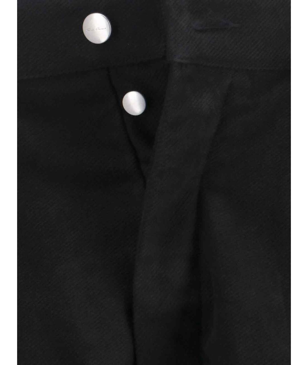 RICK OWENS Черные хлопковые прямые джинсы, фото 5