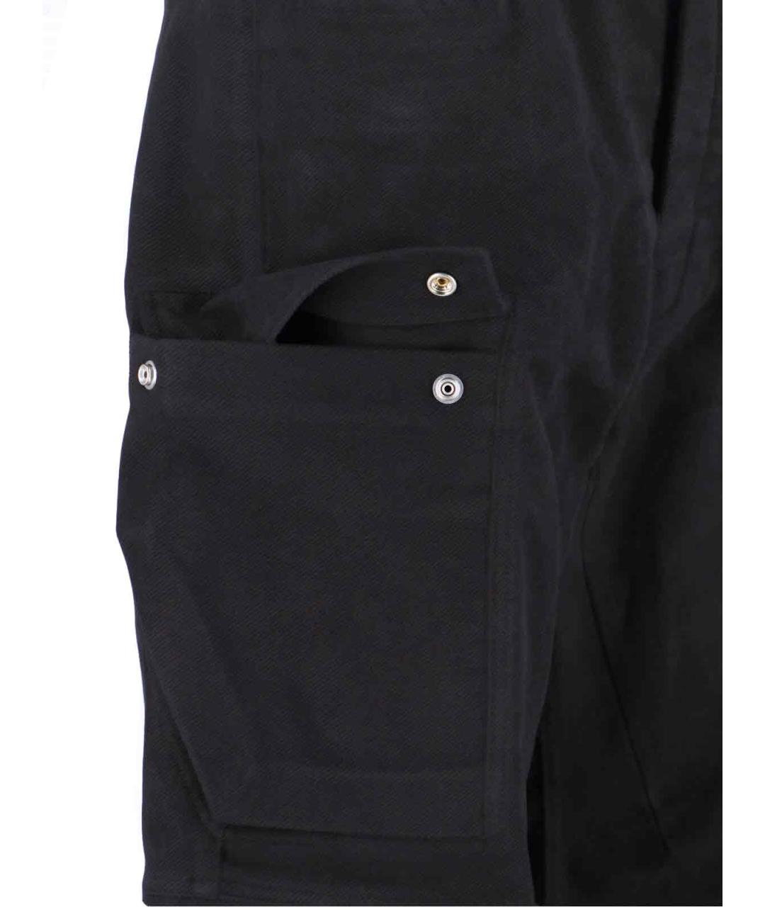 RICK OWENS Черные хлопковые прямые джинсы, фото 4