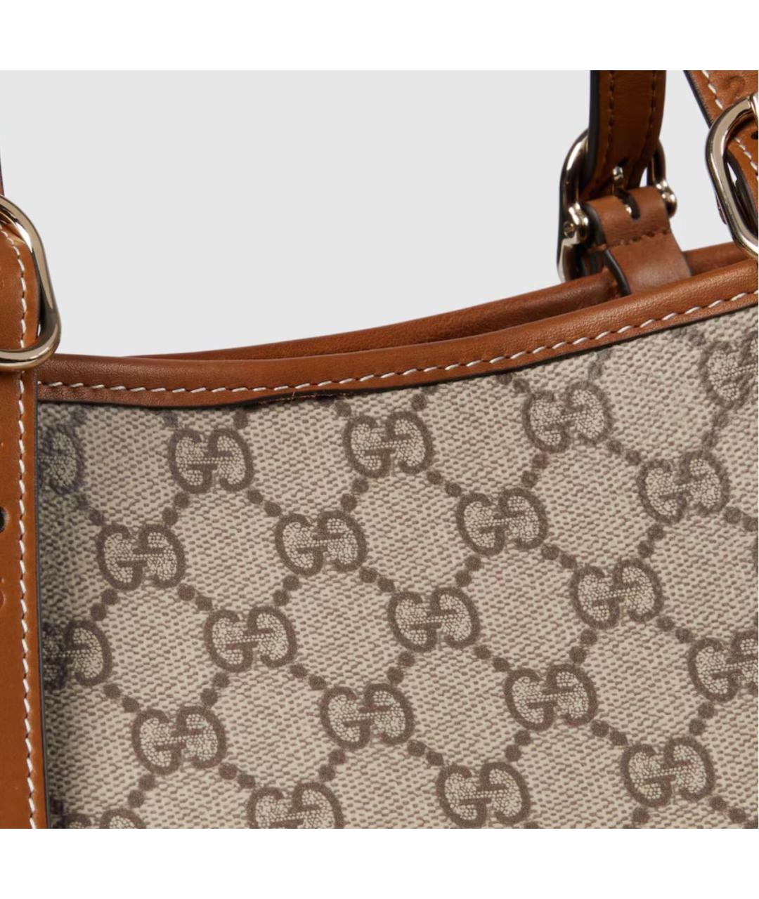 GUCCI Бежевая сумка тоут, фото 7