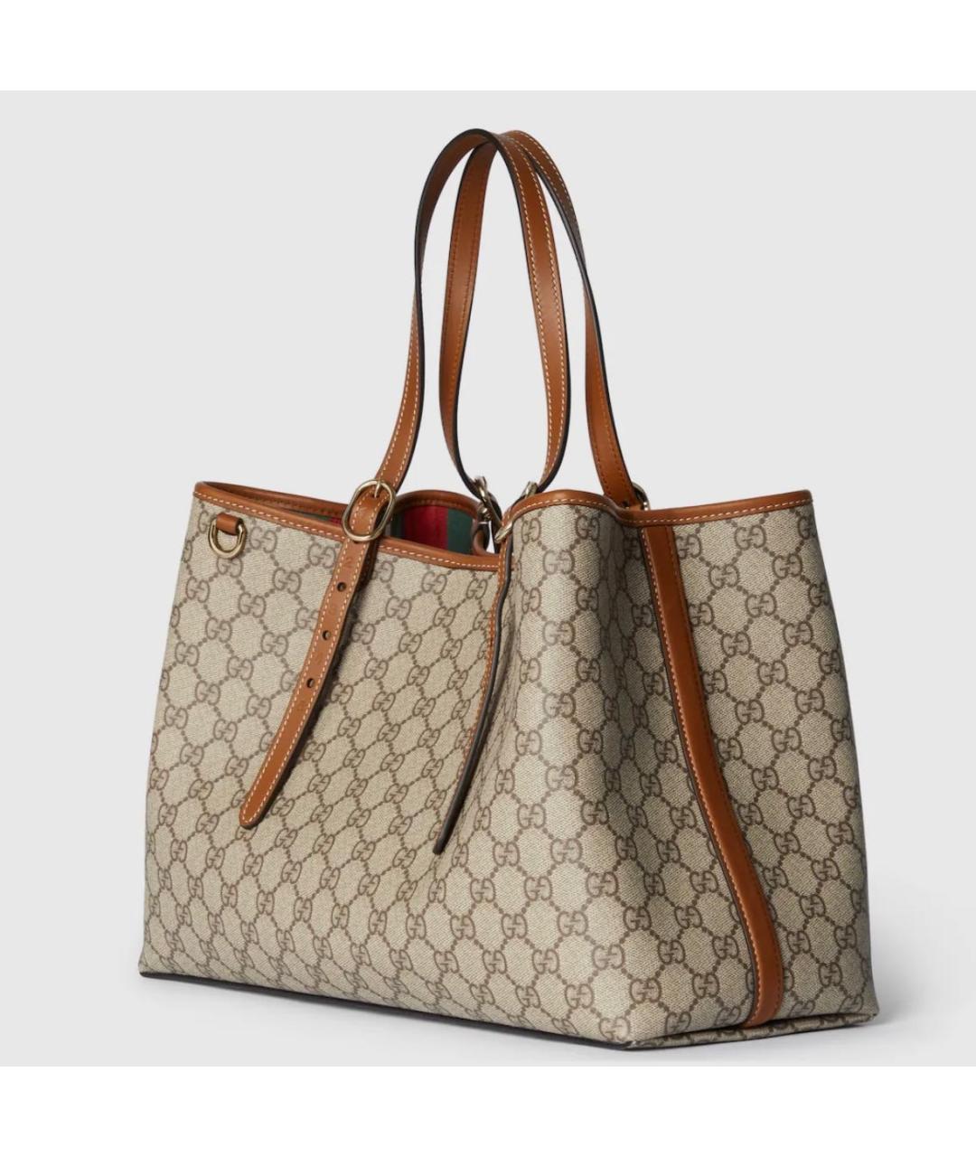 GUCCI Бежевая сумка тоут, фото 2
