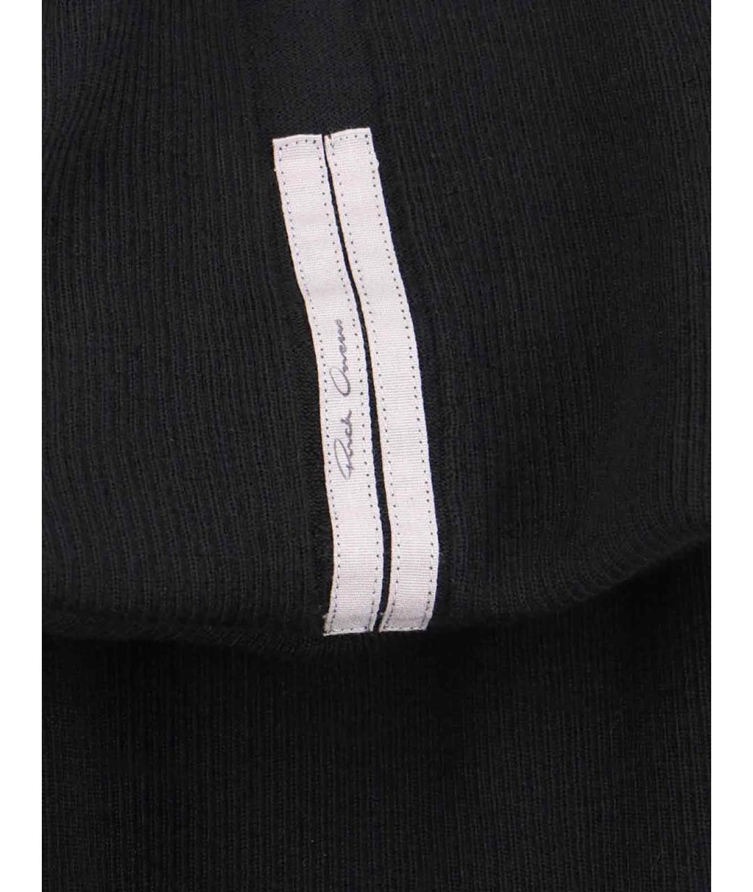 RICK OWENS Черное шерстяное платье, фото 3