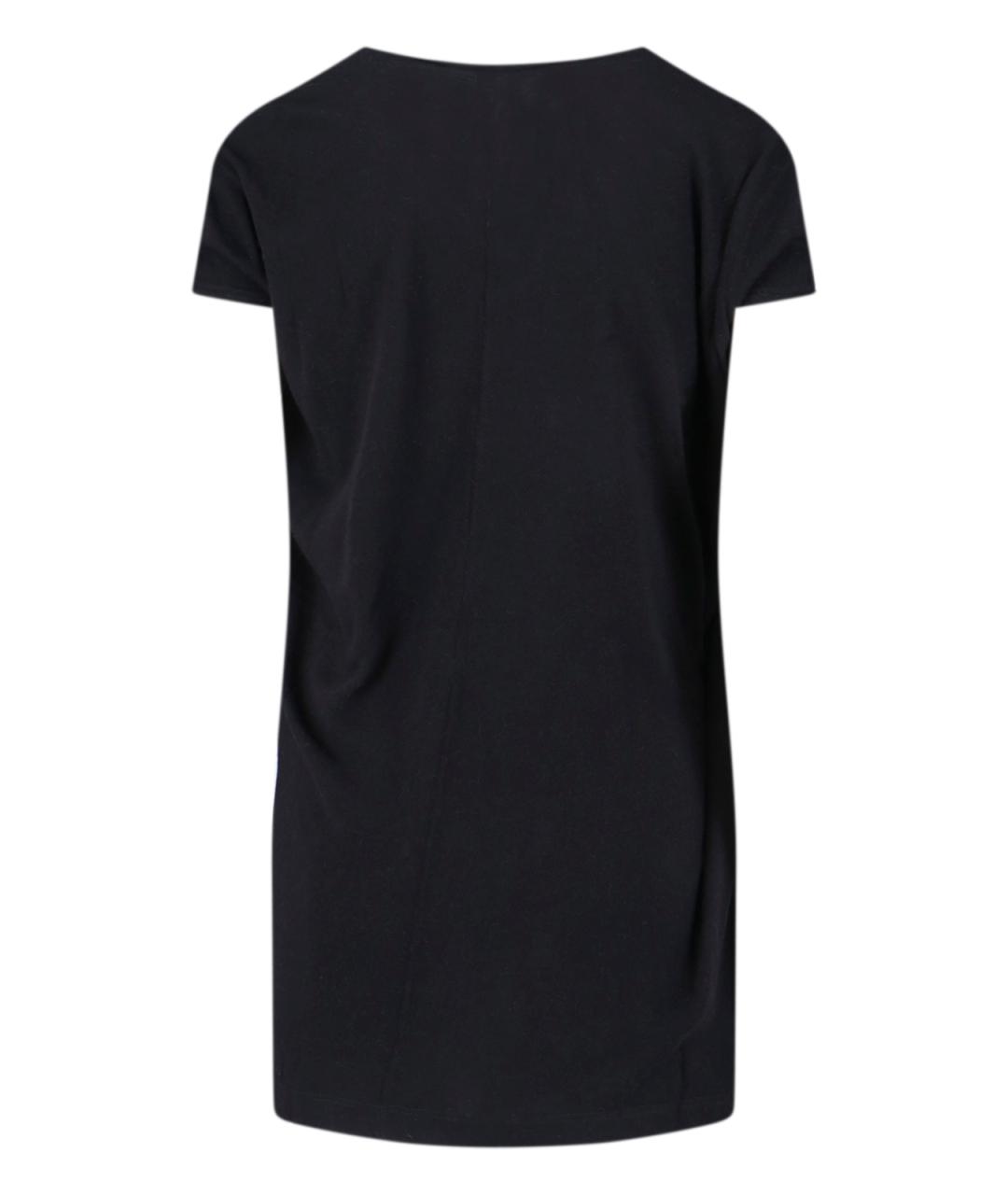 RICK OWENS Черная футболка, фото 2