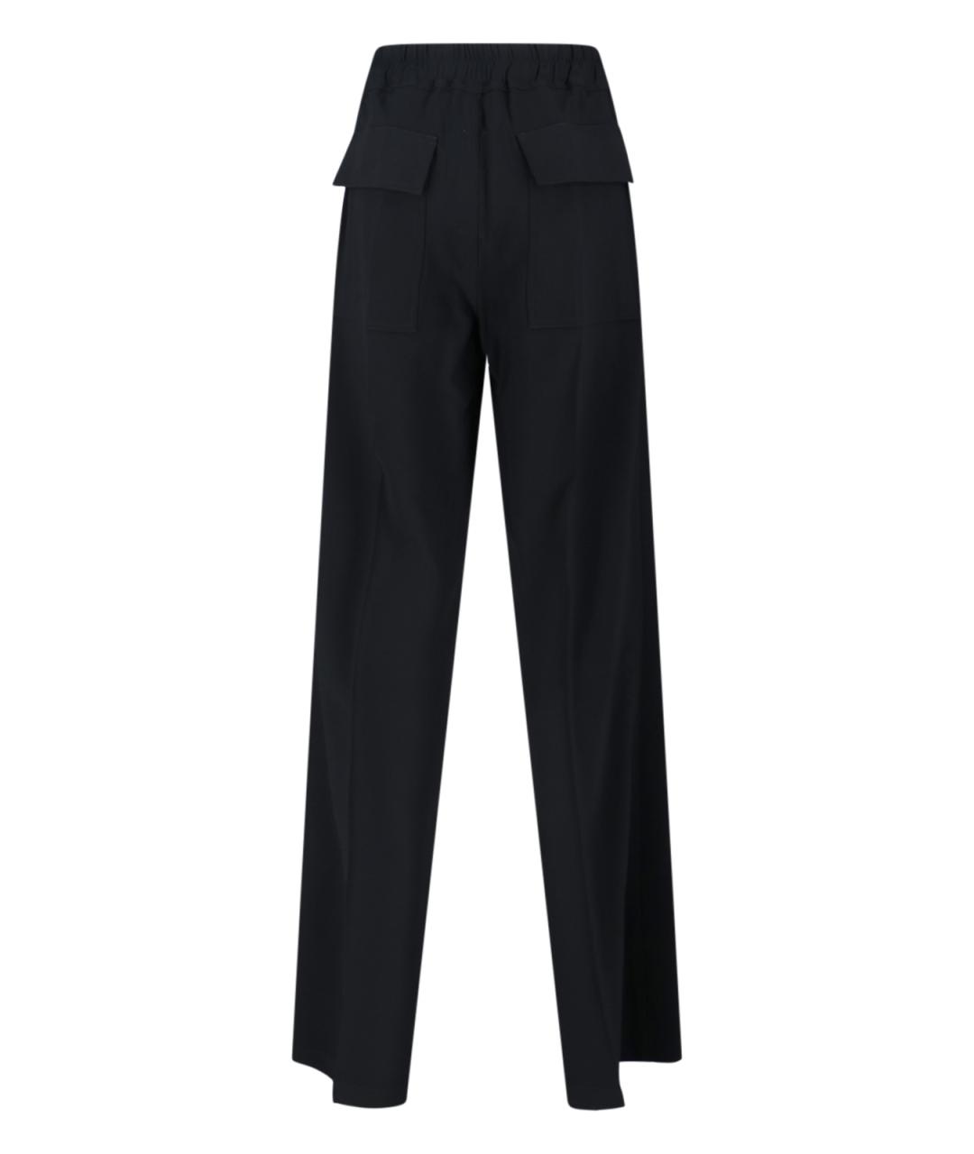 RICK OWENS Черные прямые брюки, фото 2
