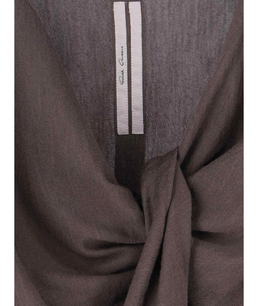 RICK OWENS Коричневый джемпер / свитер, фото 3