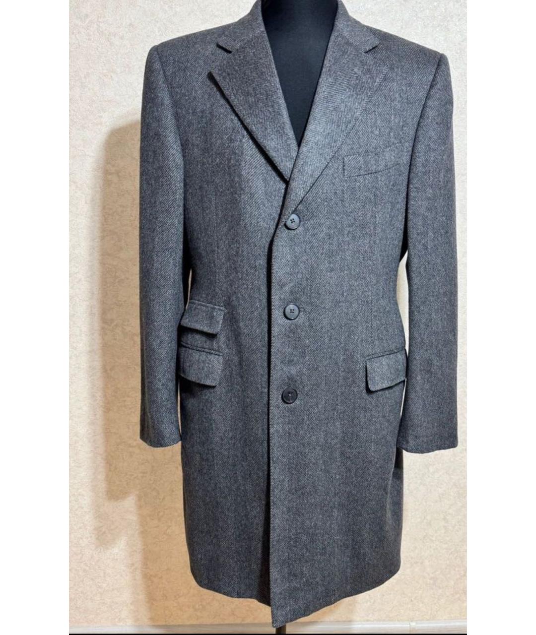 ERMENEGILDO ZEGNA XXX Серое пальто, фото 5