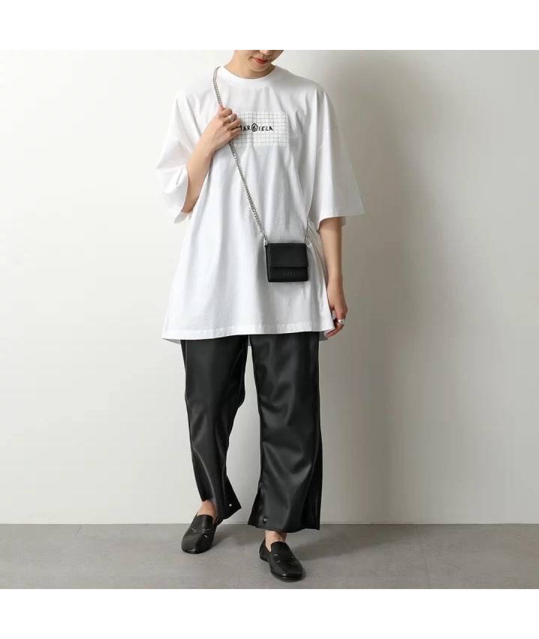 MAISON MARGIELA Черный кожаный кошелек, фото 3