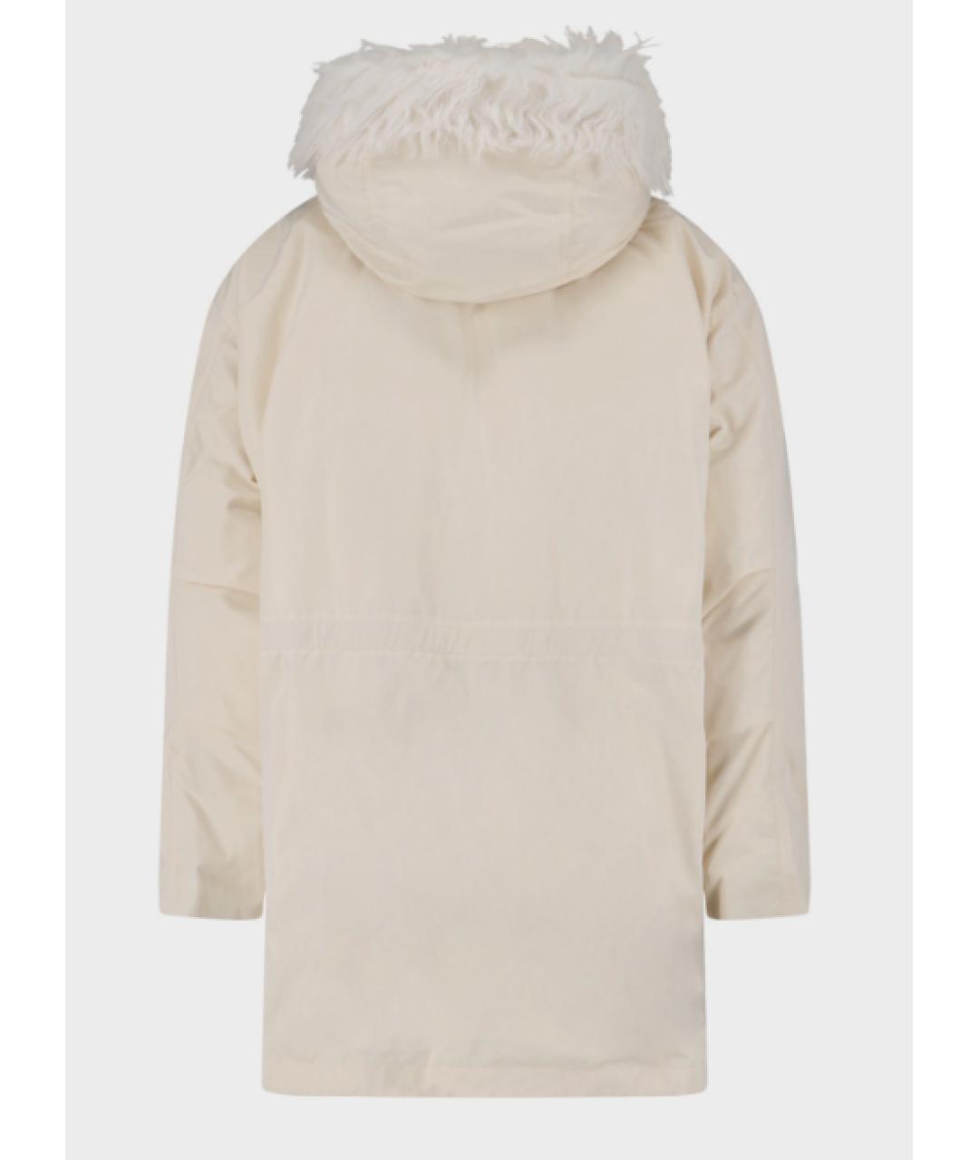 JIL SANDER Белая синтетическая куртка, фото 2