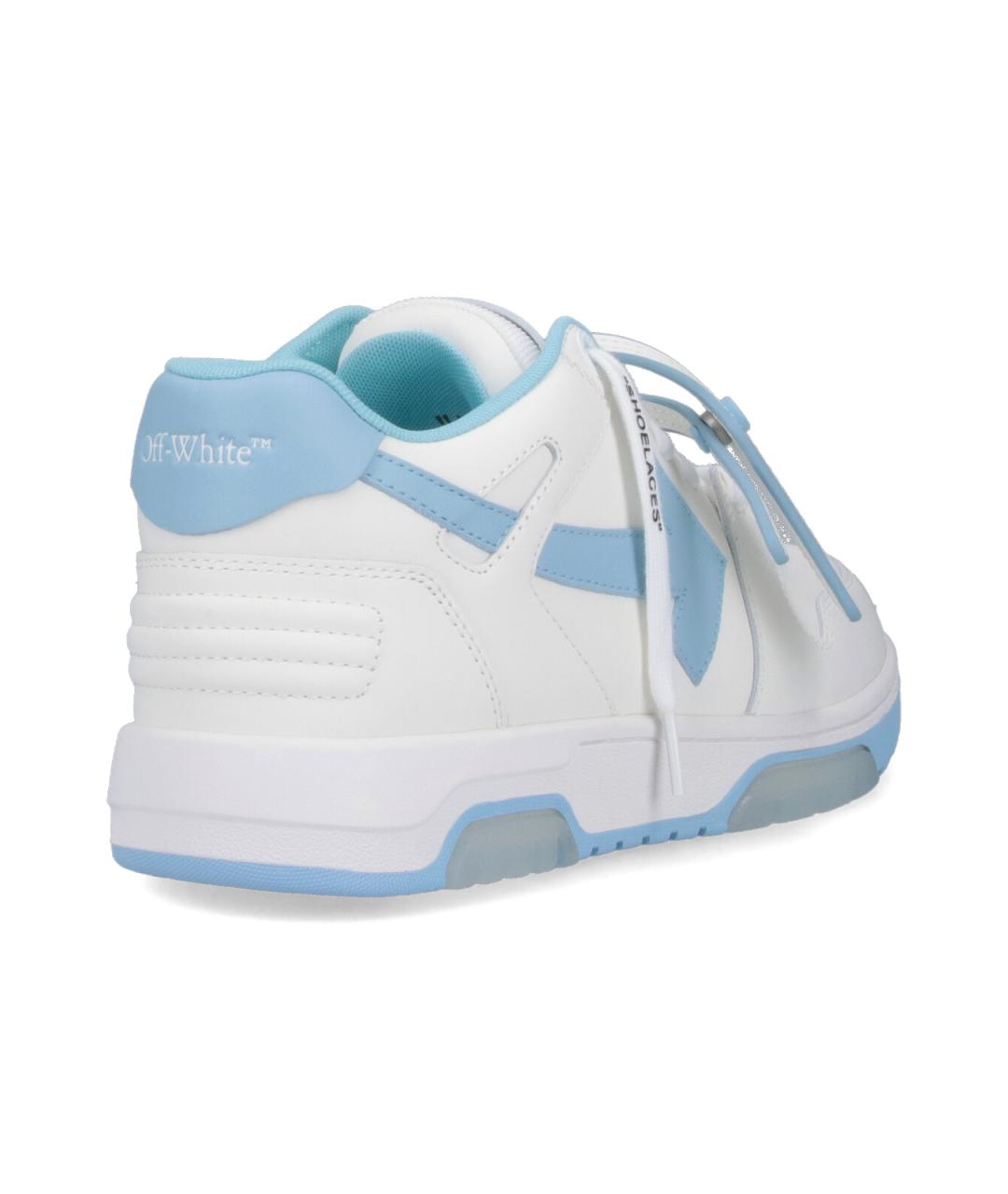 OFF-WHITE Белые кожаные низкие кроссовки / кеды, фото 4