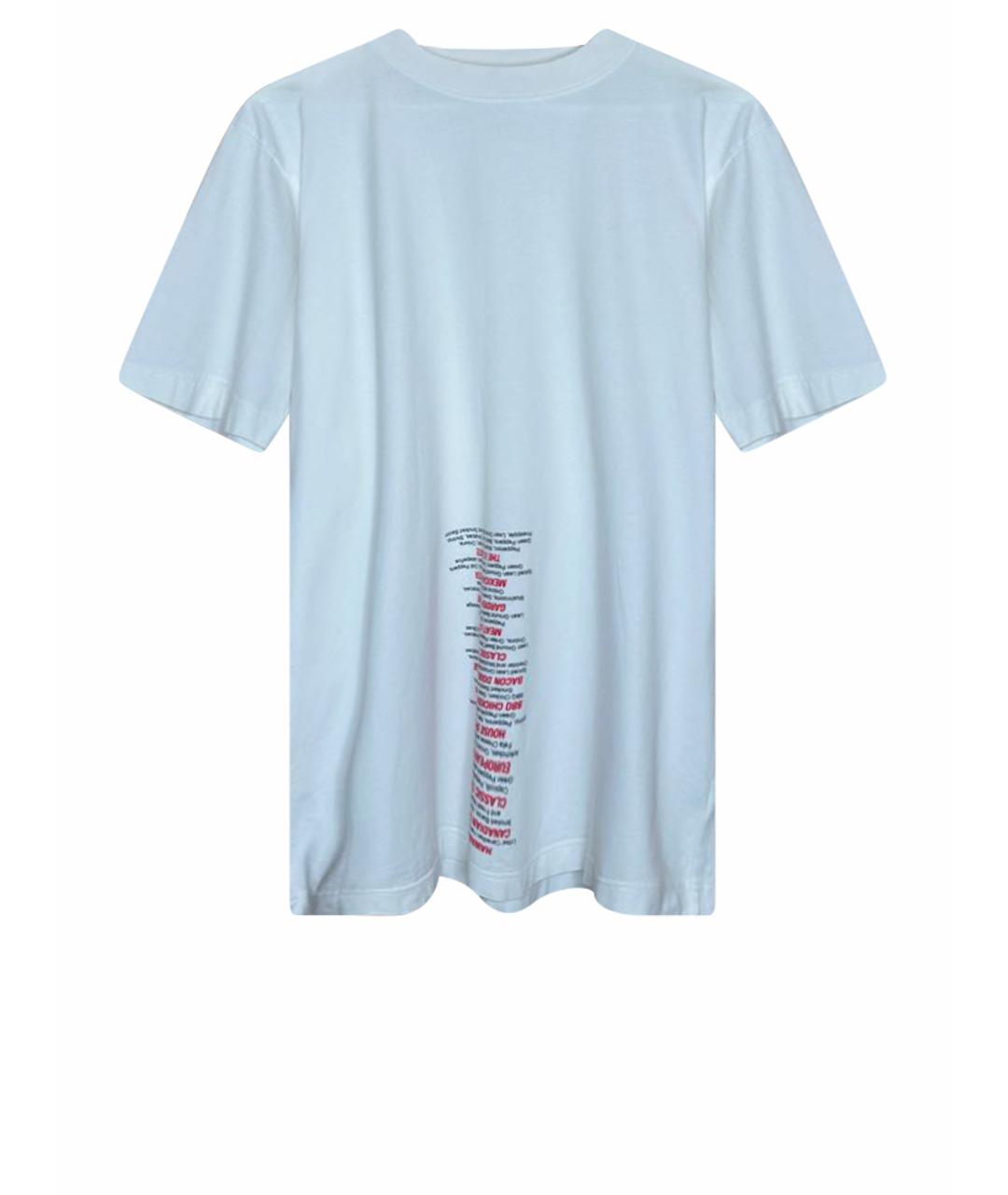 VETEMENTS Белая хлопковая футболка, фото 1