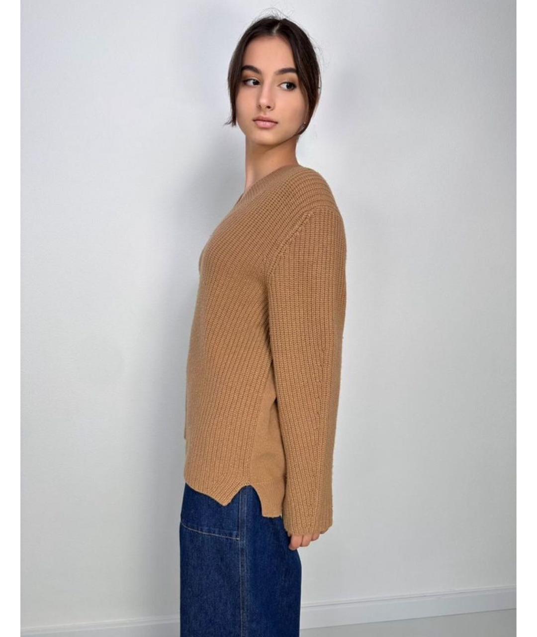 MAX MARA Бежевый кашемировый джемпер / свитер, фото 6