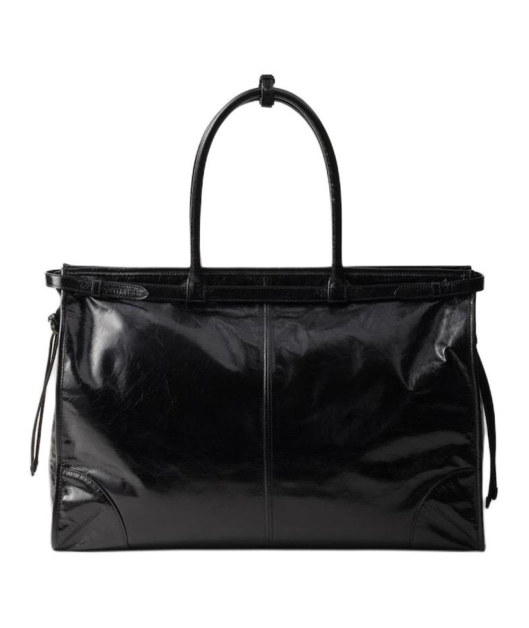 PRADA Черная кожаная барсетка, фото 3