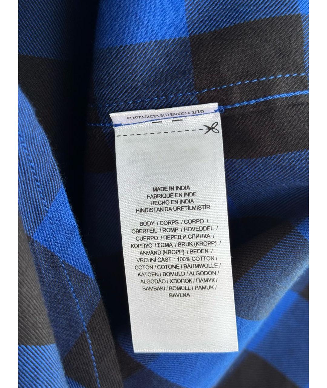 POLO RALPH LAUREN Синяя хлопковая рубашка, фото 7