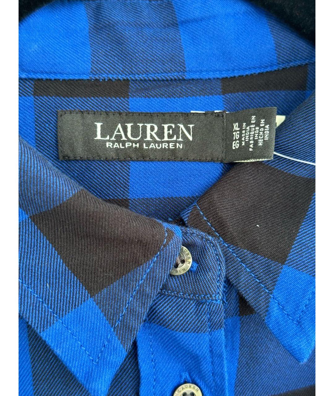 POLO RALPH LAUREN Синяя хлопковая рубашка, фото 6
