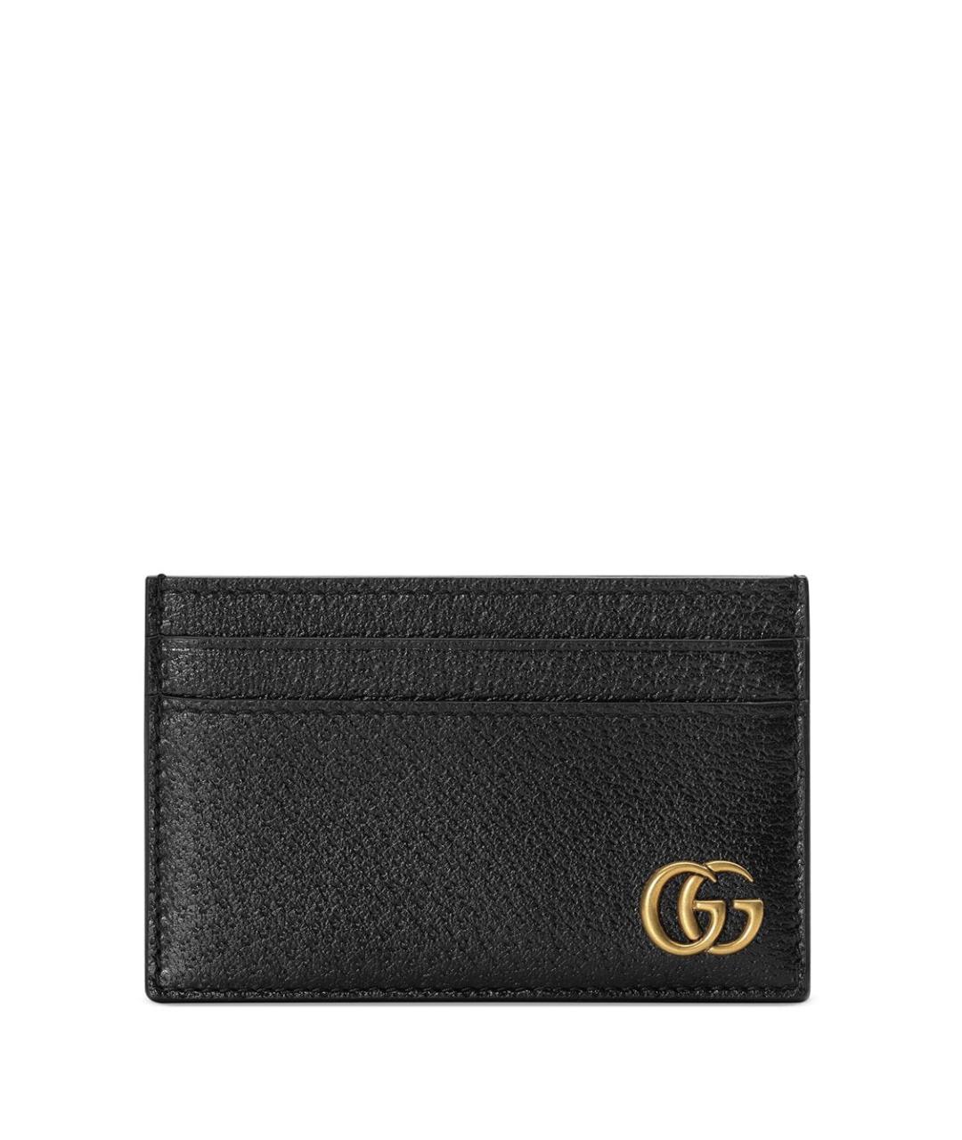 GUCCI Черный кожаный кардхолдер, фото 1