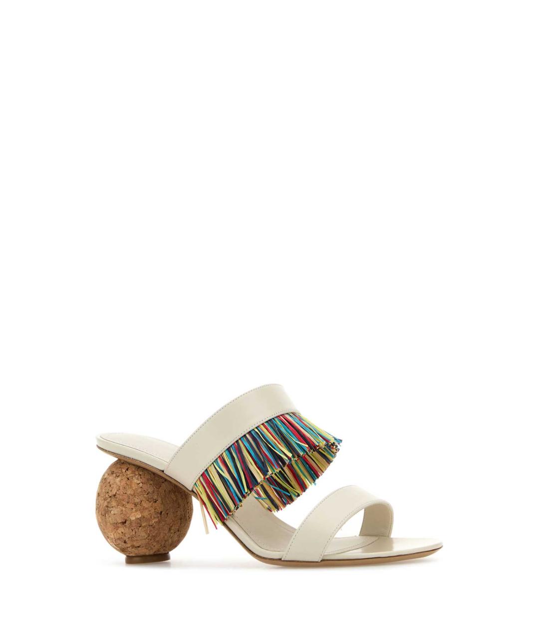 FERRAGAMO Мульти кожаные мюли, фото 2