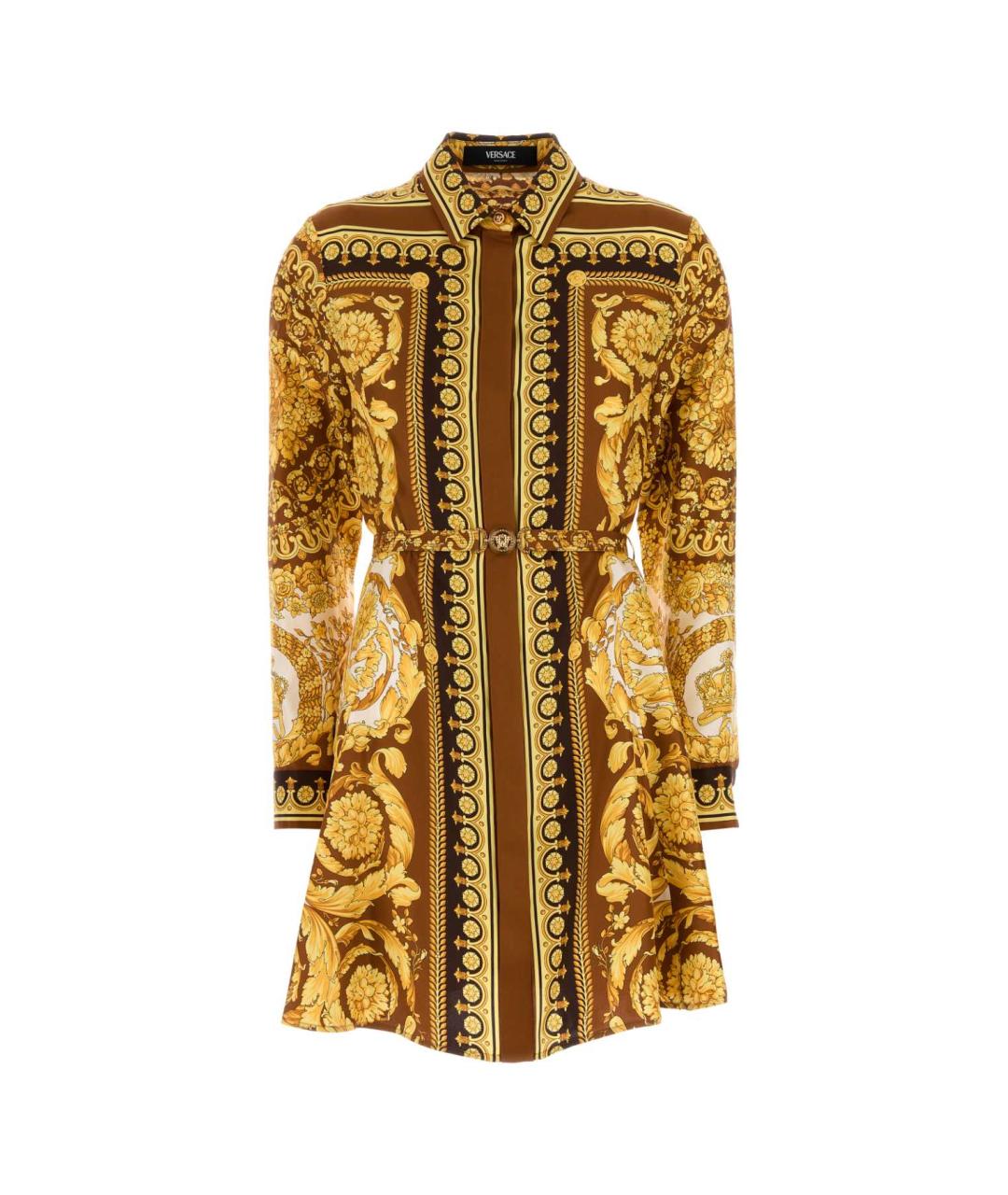 VERSACE Мульти вискозное платье, фото 1