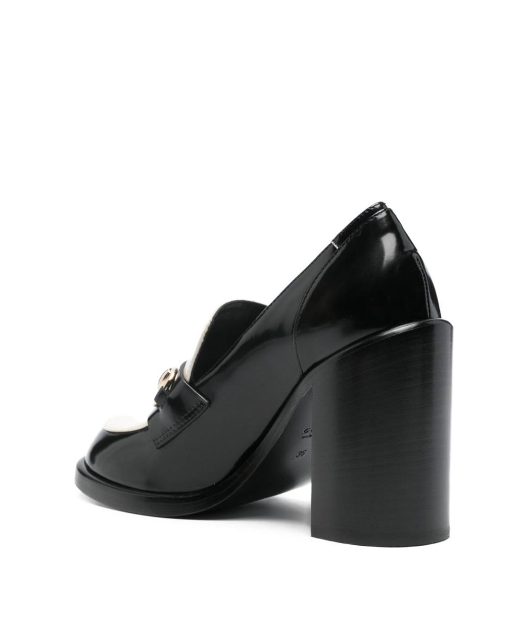 GUCCI Черные кожаные туфли, фото 4