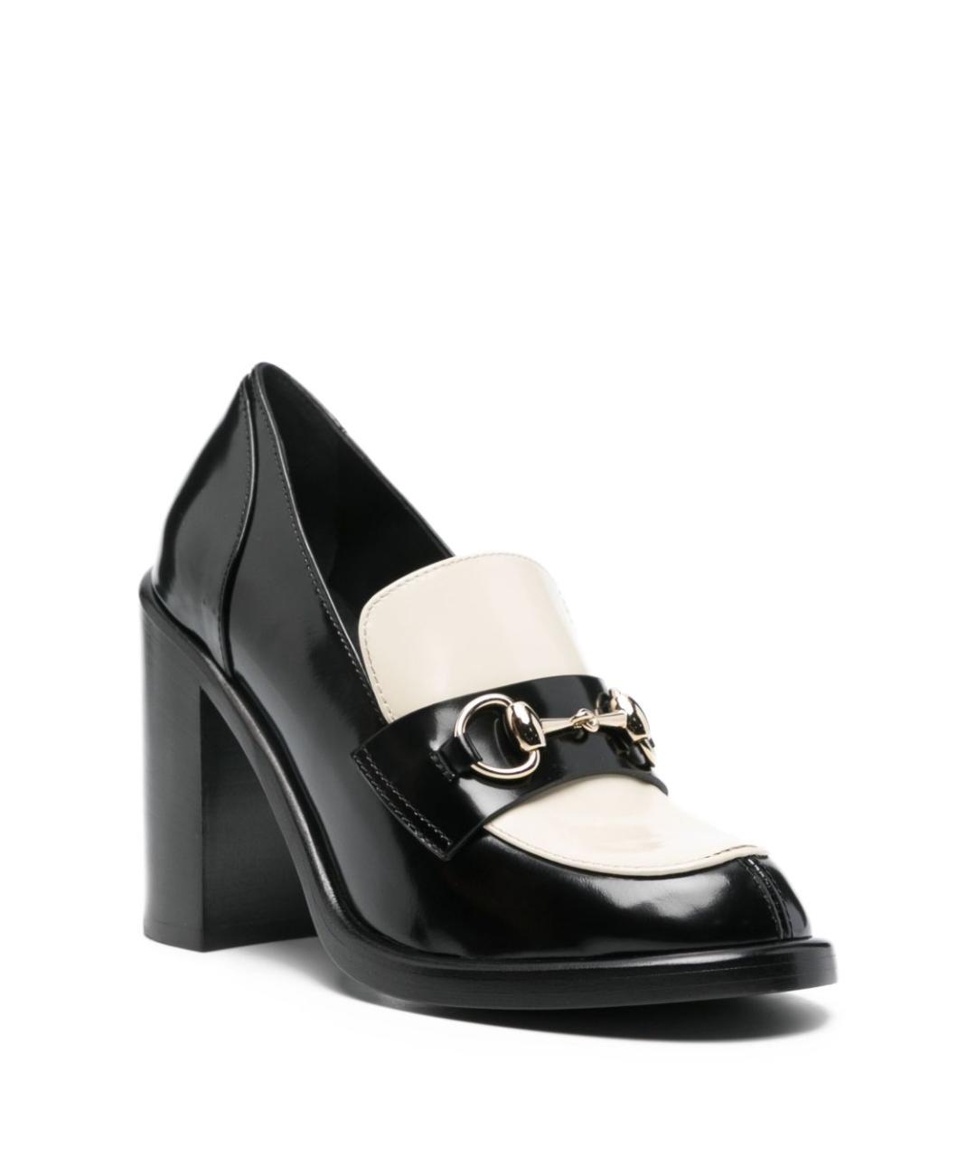 GUCCI Черные кожаные туфли, фото 3