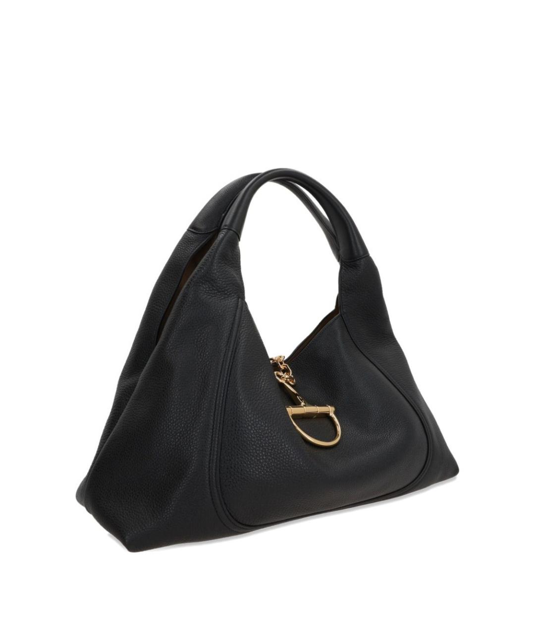 GUCCI Черная кожаная сумка через плечо, фото 4