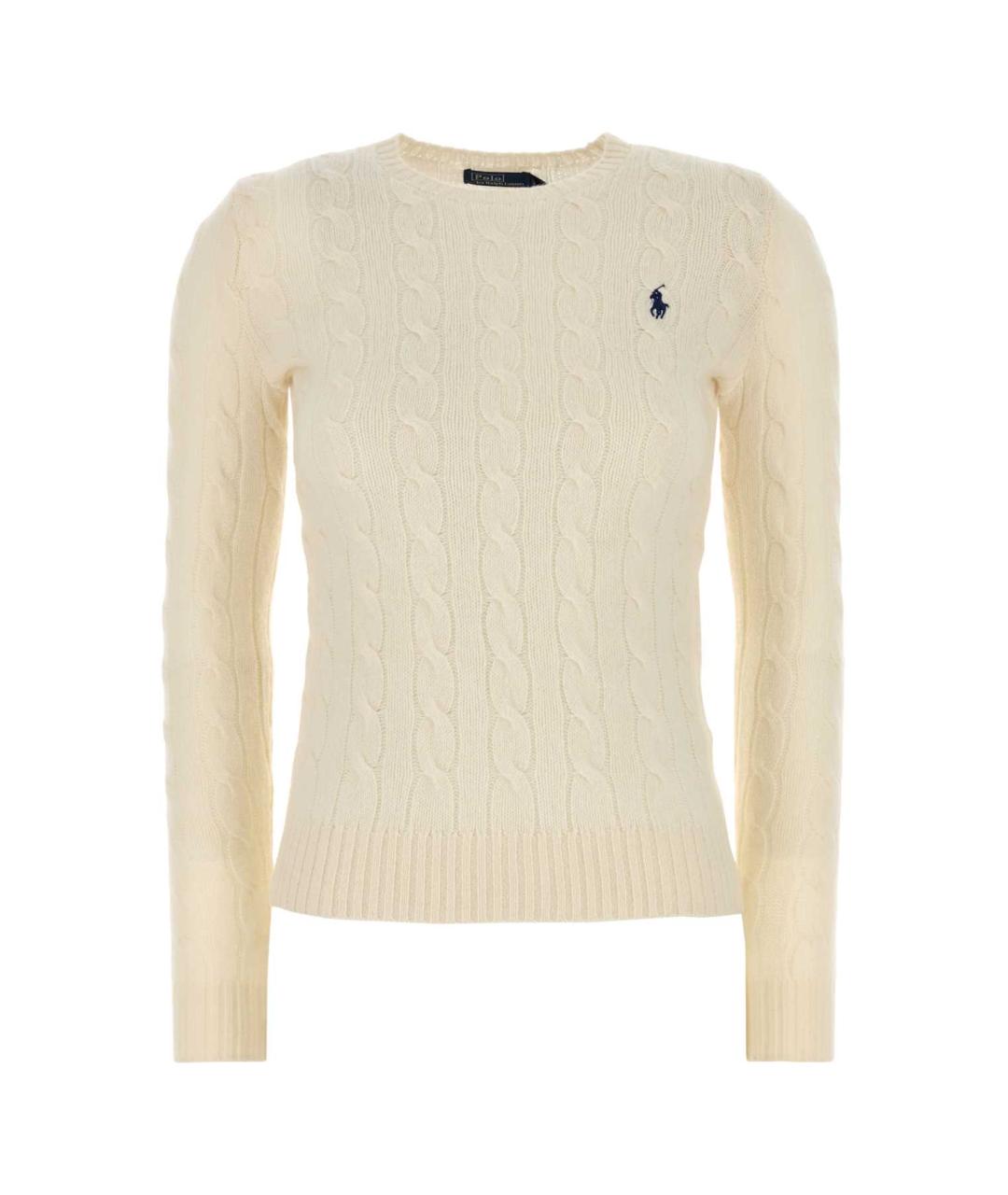 POLO RALPH LAUREN Белый шерстяной джемпер / свитер, фото 1