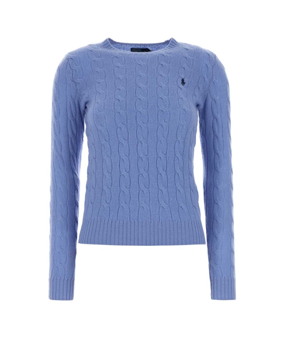 POLO RALPH LAUREN Голубой шерстяной джемпер / свитер, фото 1