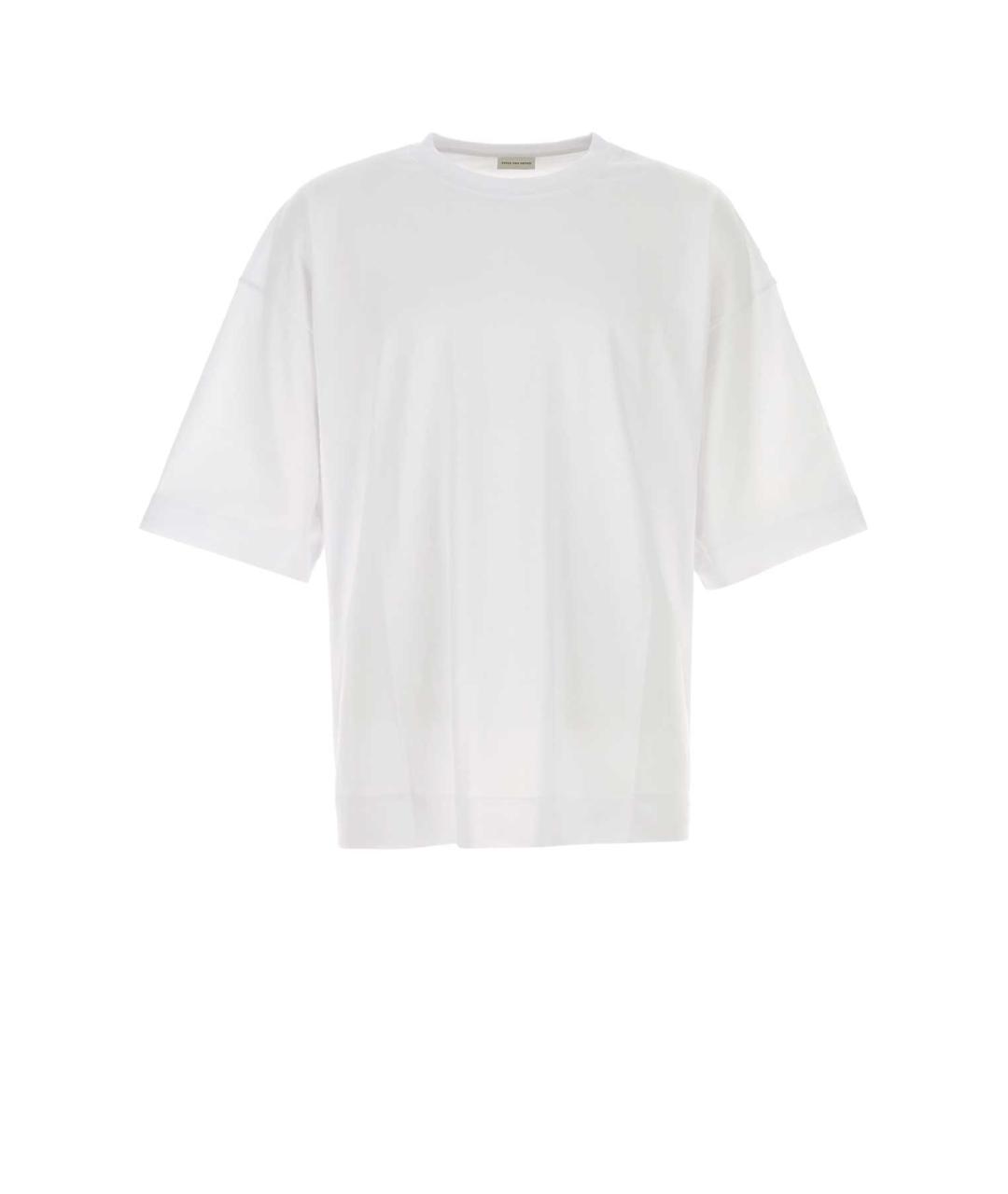 DRIES VAN NOTEN Белая хлопковая футболка, фото 1