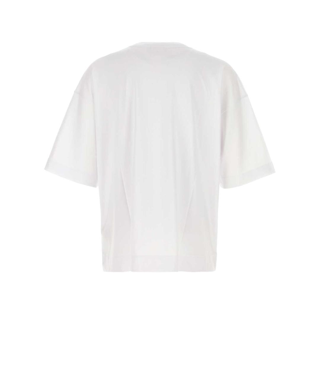 DRIES VAN NOTEN Белая хлопковая футболка, фото 2