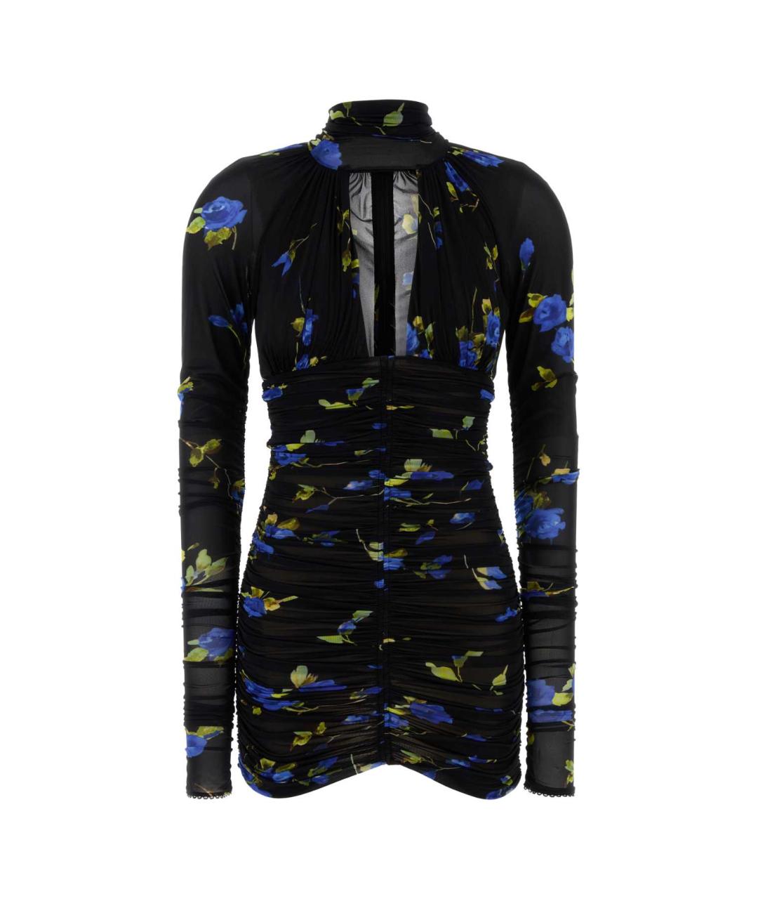 BLUMARINE Черное полиамидовое коктейльное платье, фото 1