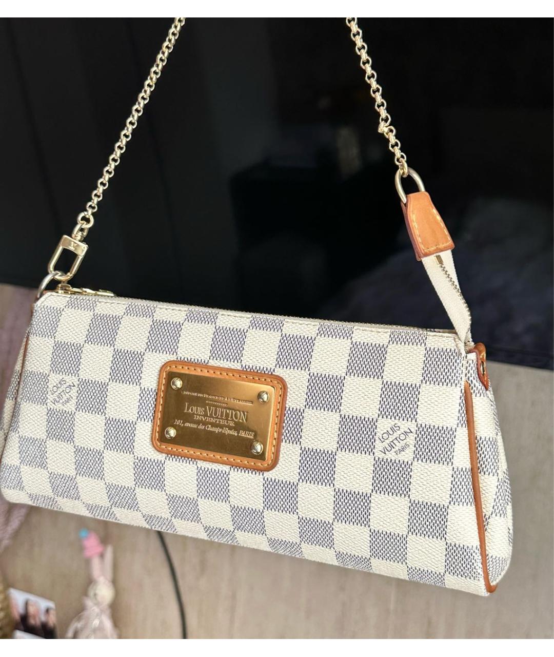 LOUIS VUITTON Белая сумка с короткими ручками, фото 9