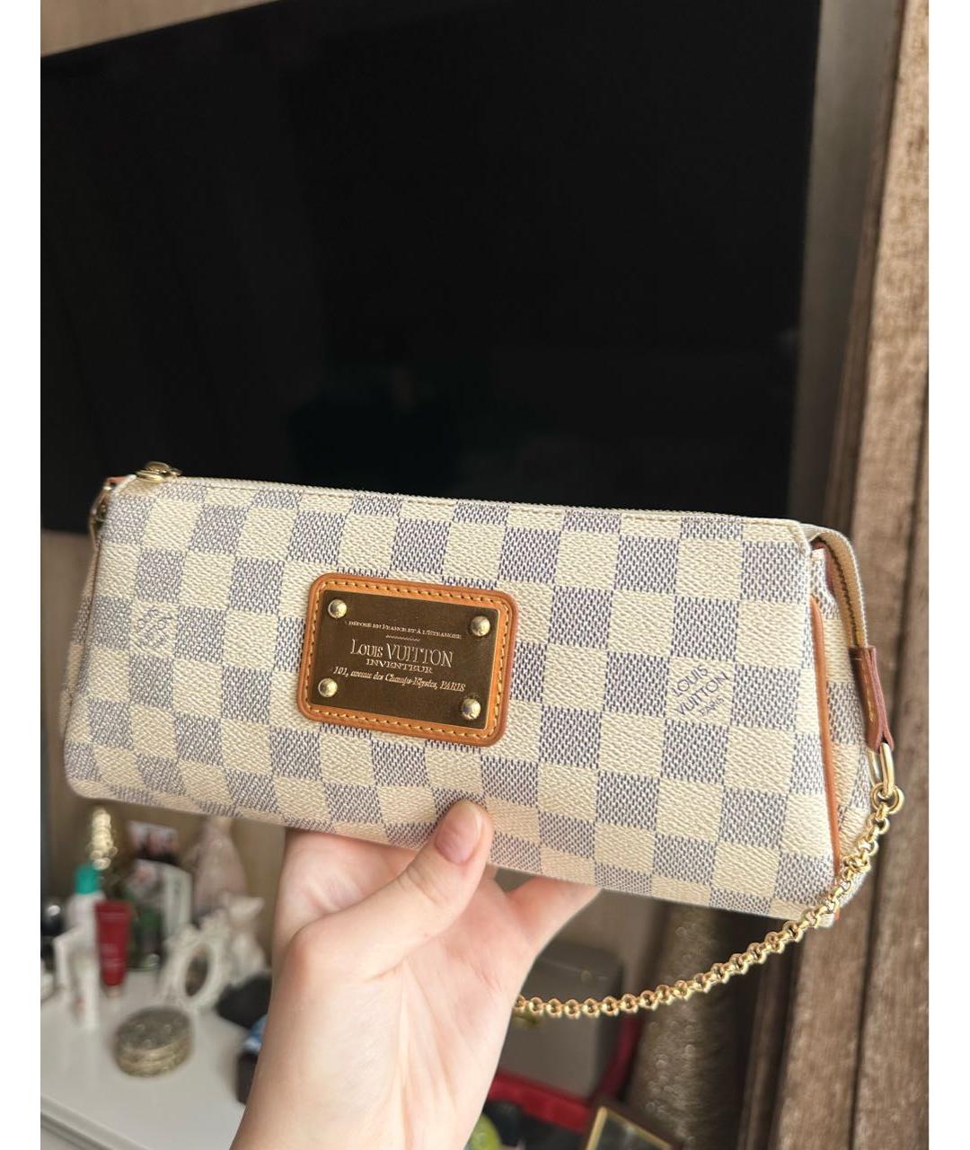 LOUIS VUITTON Белая сумка с короткими ручками, фото 2