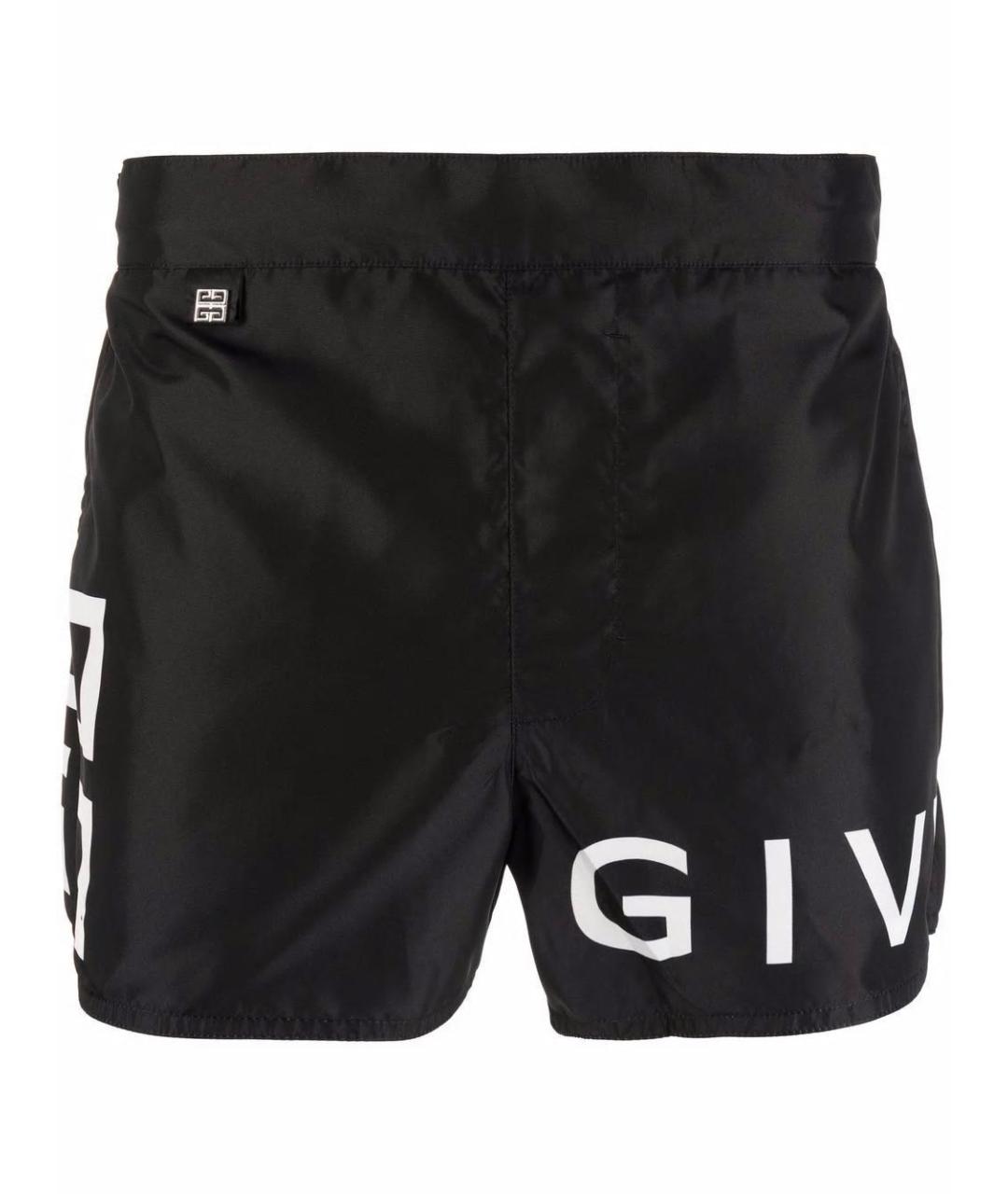 GIVENCHY Черные полиэстеровые плавки, фото 1