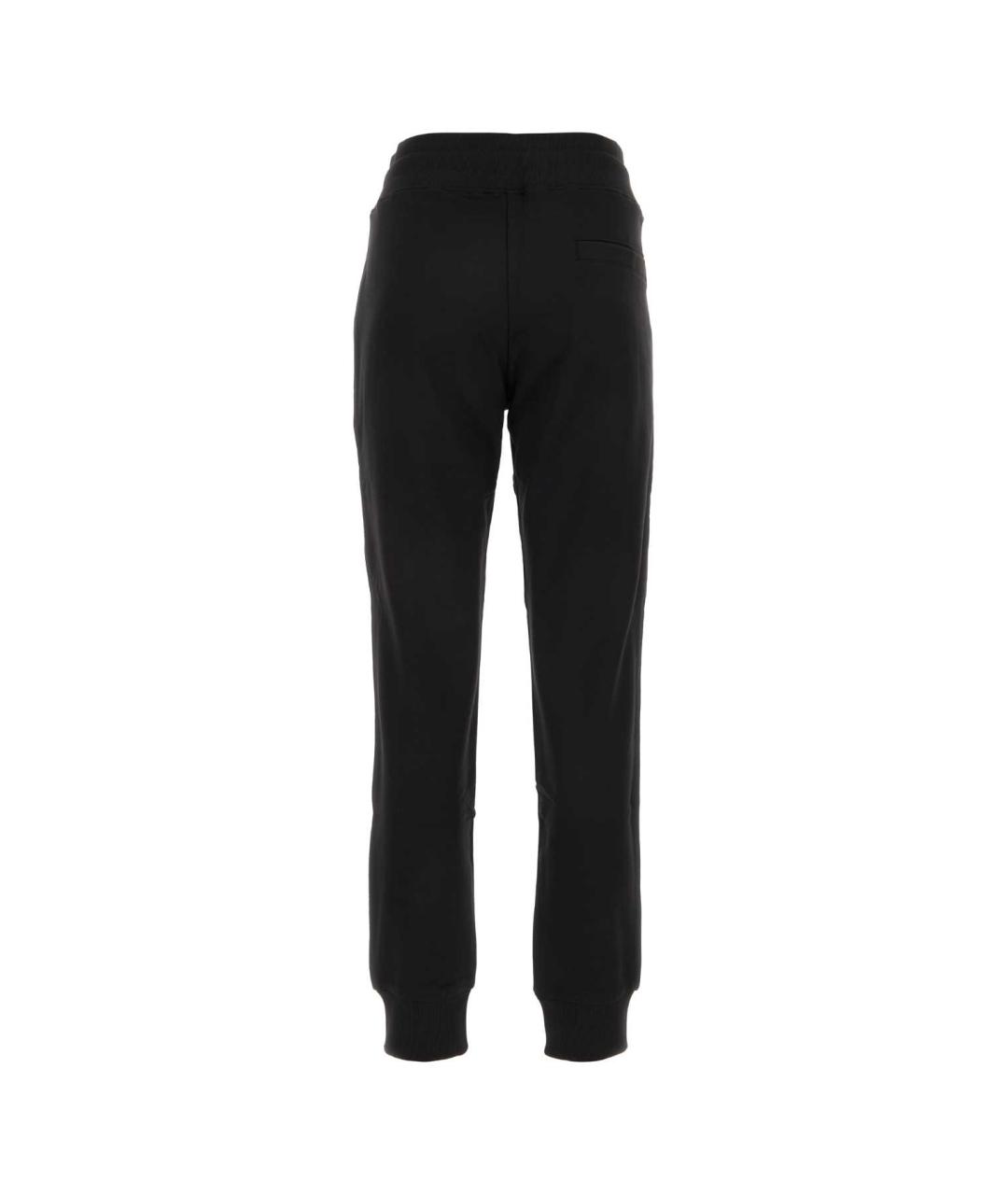 VERSACE JEANS COUTURE Черные хлопковые прямые брюки, фото 2