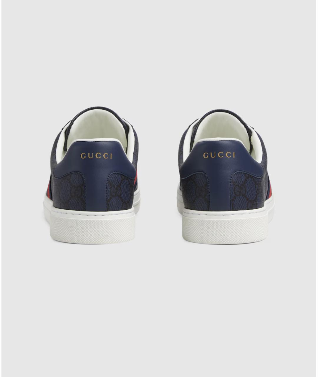 GUCCI Синие низкие кроссовки / кеды, фото 4