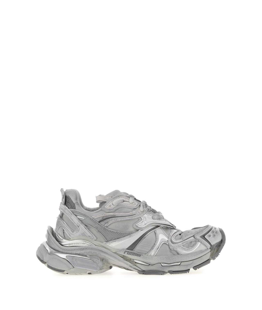 BALENCIAGA Серые синтетические кроссовки, фото 1