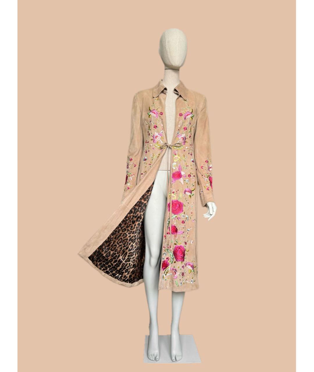 DOLCE&GABBANA Бежевое замшевое пальто, фото 8