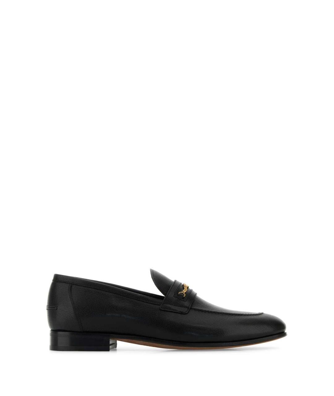 VALENTINO Черные кожаные лоферы, фото 1