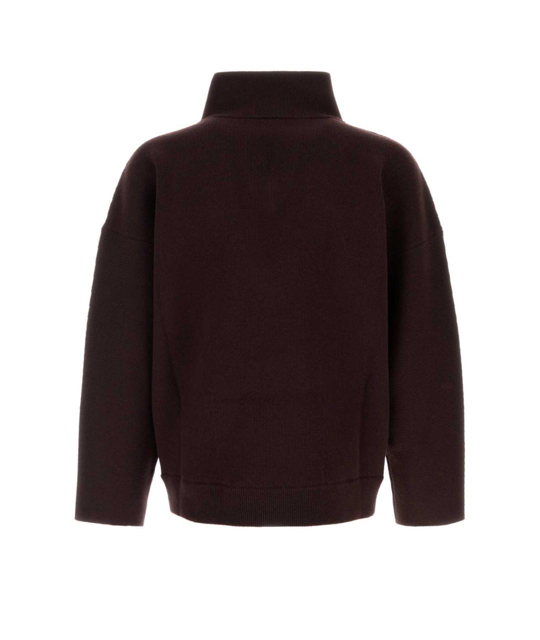 BOTTEGA VENETA Коричневый хлопковый джемпер / свитер, фото 2