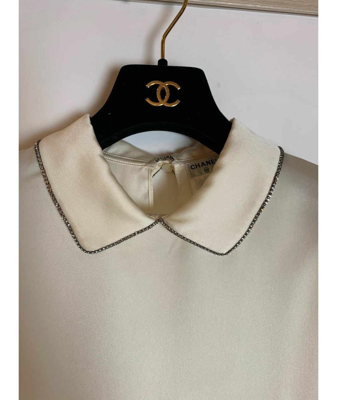 CHANEL PRE-OWNED Бежевая рубашка, фото 3