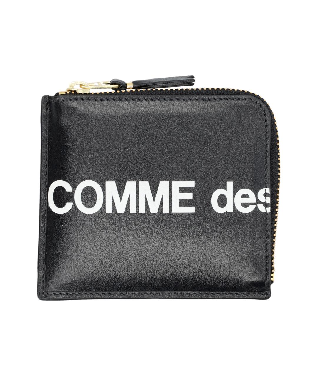 COMME DES GARÇONS WALLET Черный кожаный кошелек, фото 1