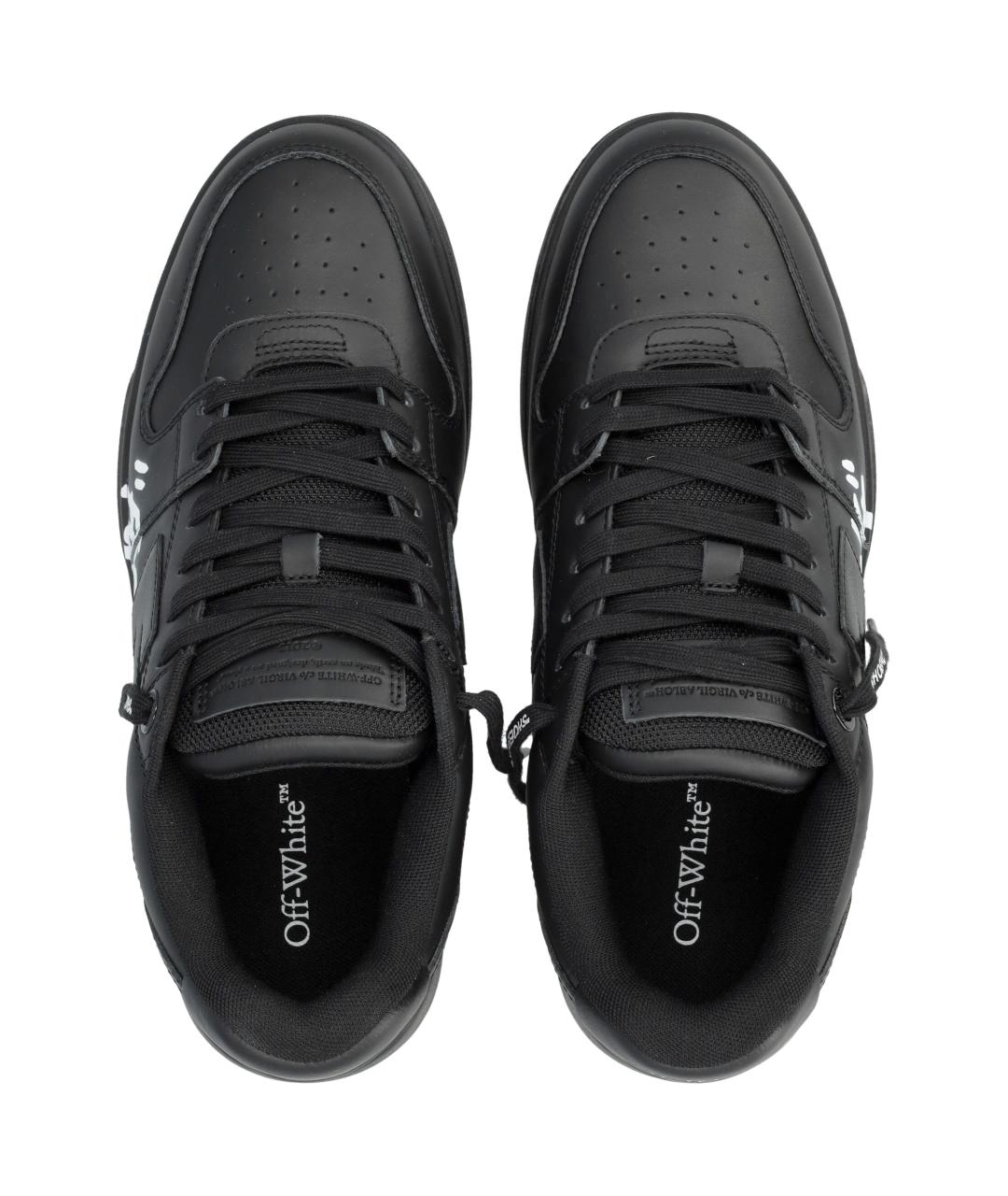 OFF-WHITE Черные низкие кроссовки / кеды, фото 2