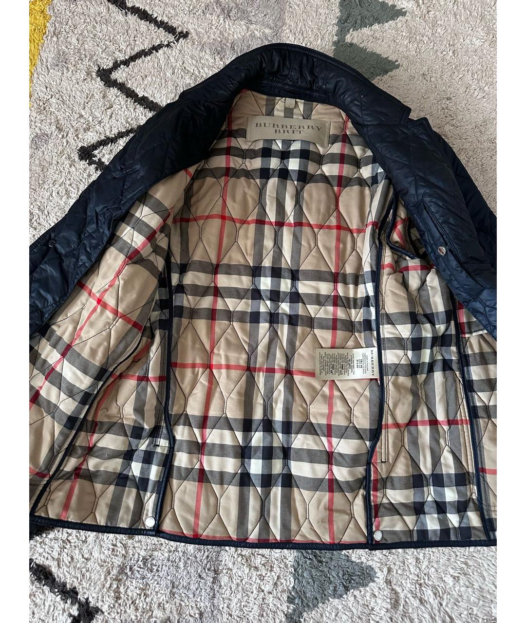 BURBERRY Темно-синяя куртка, фото 2